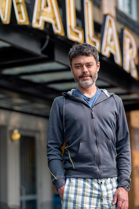 Man with hand in pocket